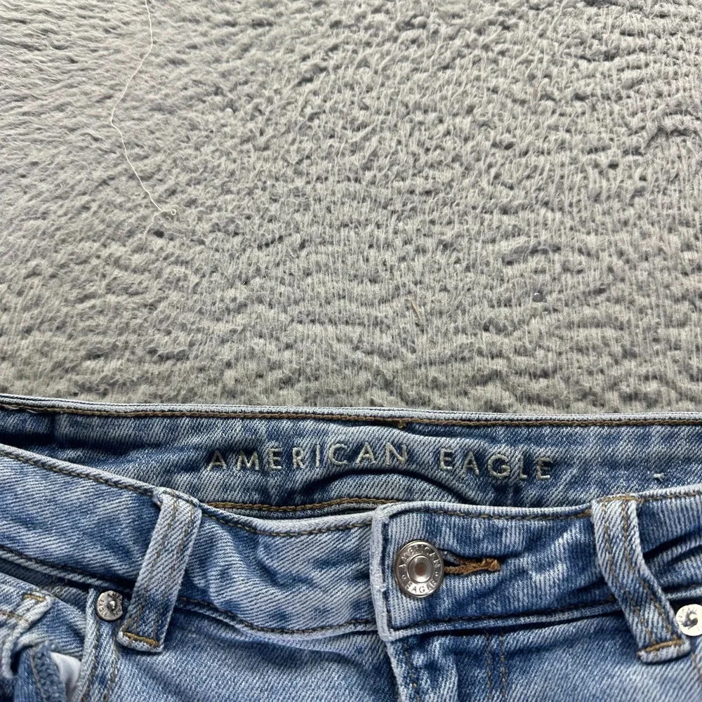 American Eagle Outfitters Jeans Womens 10 Blue Cotton Denim‎ Mom Stretch Faded